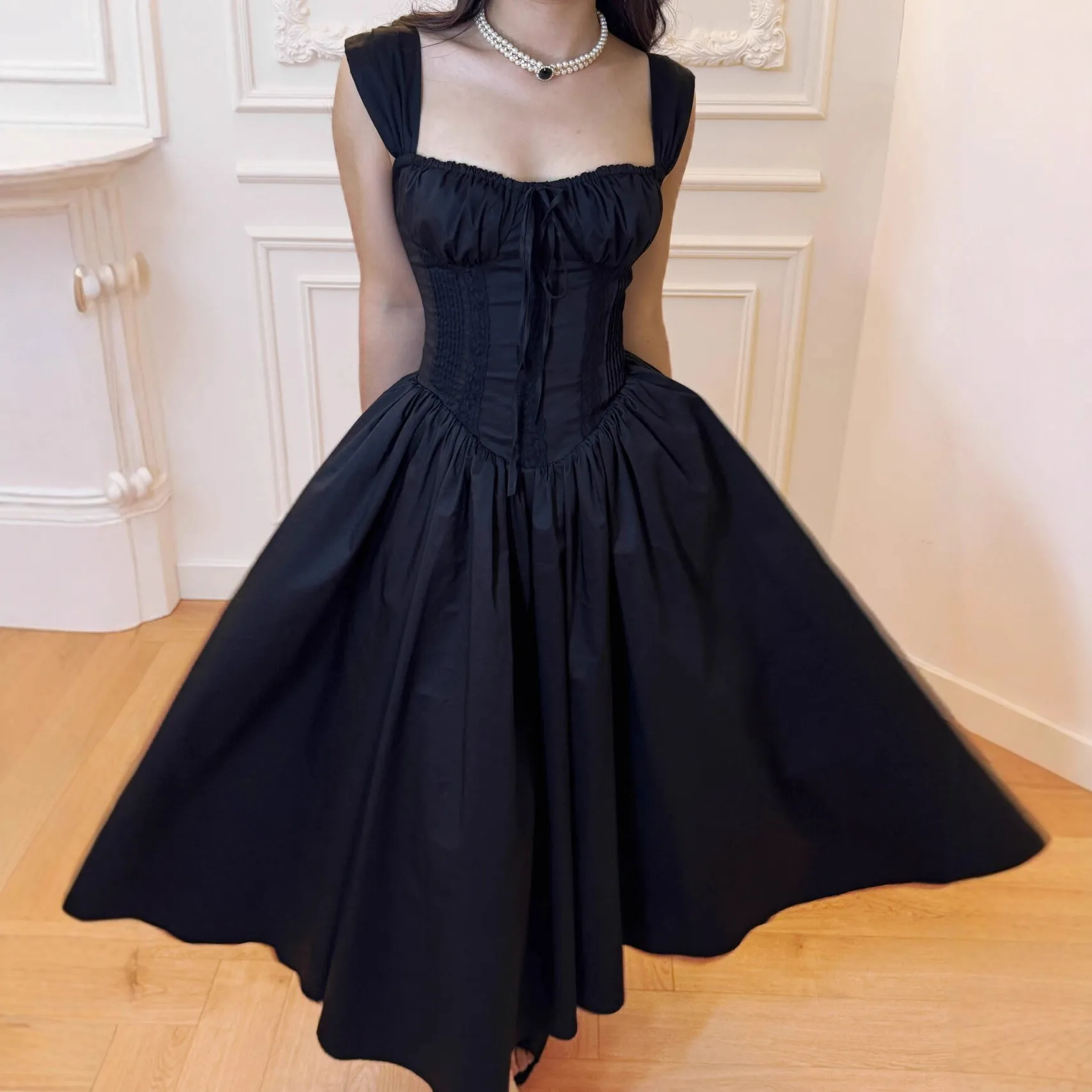 Women's Elegant Off Shoulder Long Lace Trim Bodycon Spaghetti Strap Dress for Wedding Guest Party Prom Wedding Party Date Night