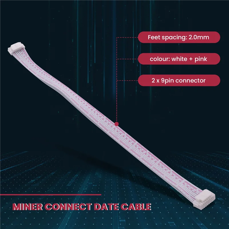 

Exquisite-18 Pin Signal Data Ribbon Cable For Bitmain Antminer S9 S7 L3 L3+ L3++ K5 R4 30Cm