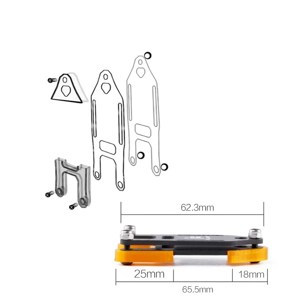 2set/lot Backpack Plug in Accessories/Bundle Mount/Hang buckle with battery Strap for FPV Toy Drones Quadcopter Case Bag