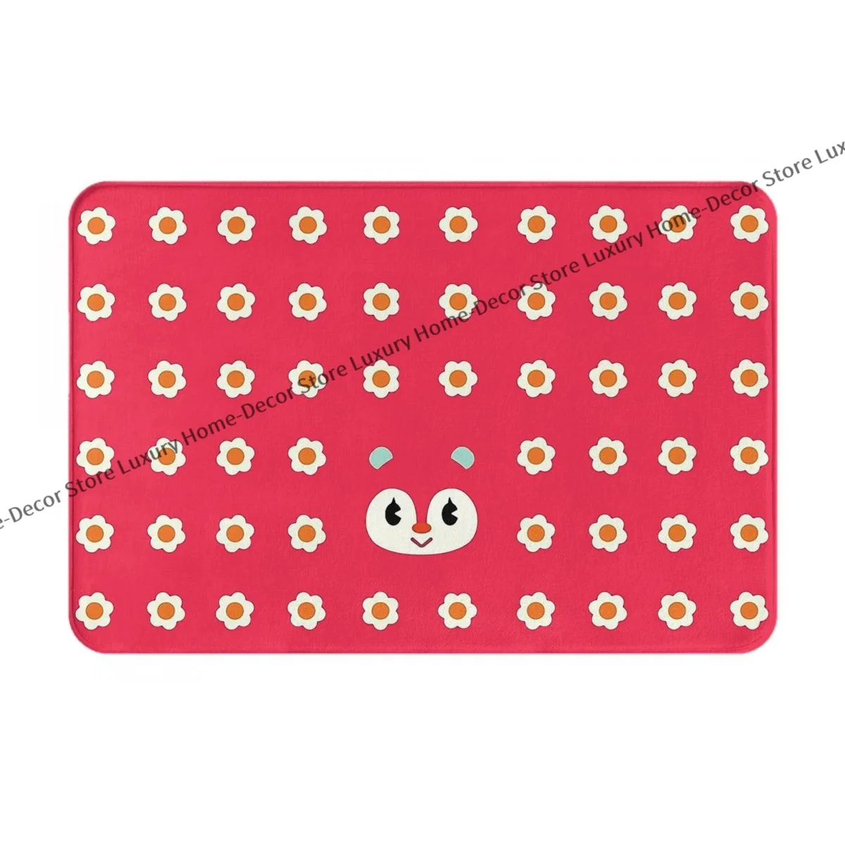 Animal Crossing: New Horizons Bedroom Mat Your Neighbour Poppy Doormat Flannel Carpet Entrance Door Rug Home Decor