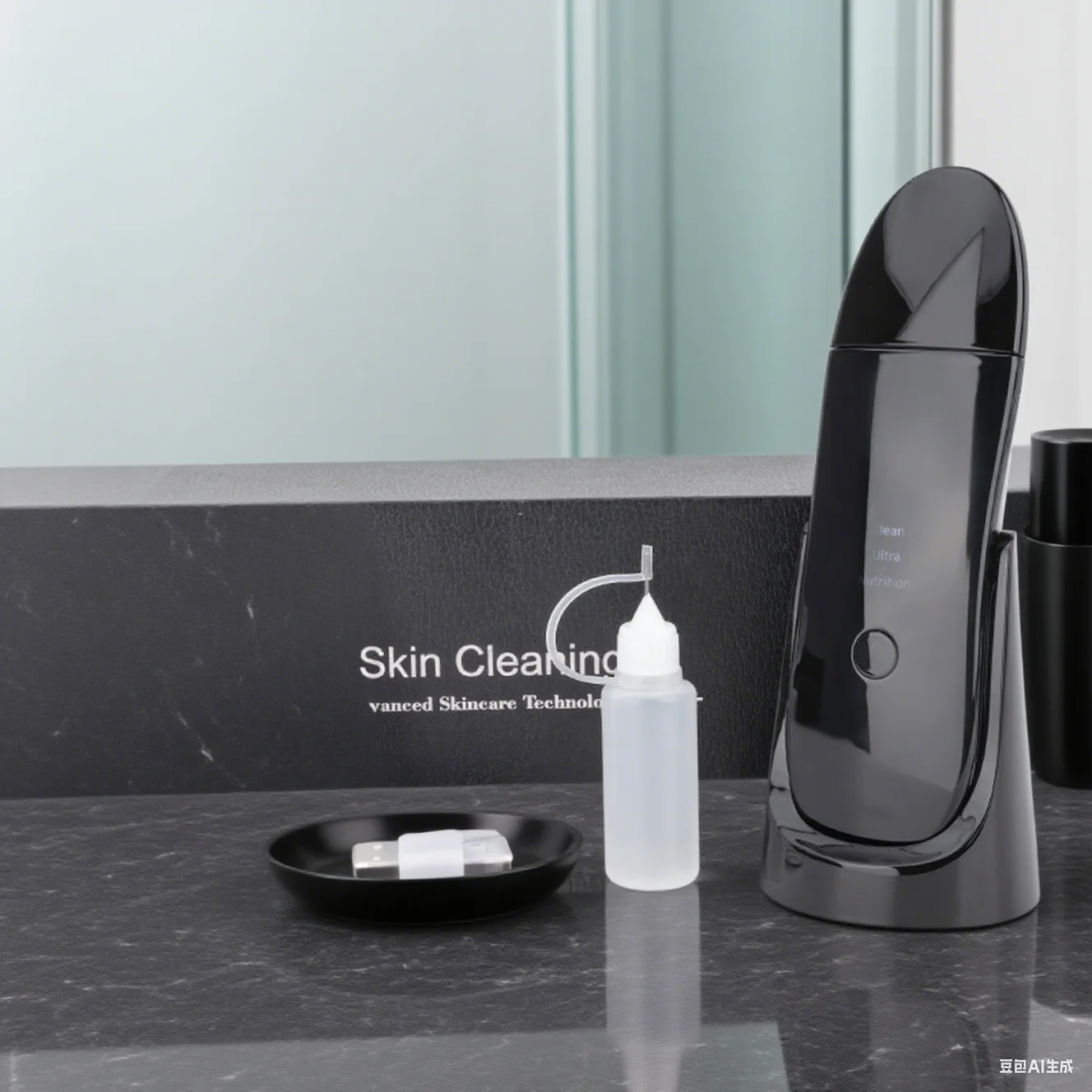 Ultrasone Huid Scrubber Mee-eter Peeling Dode Huid Reiniging Spatel Diepe Reiniging Schraper Facial Lifting Verstevigende Huidwagen