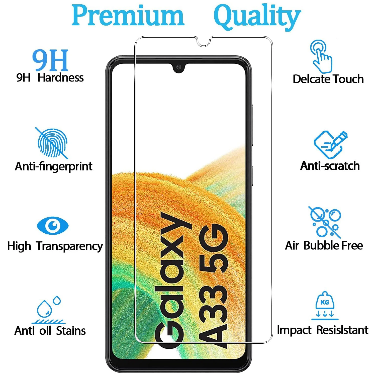 For Samsung Galaxy A33 5G Tempered Glass Screen Protector Glass Film