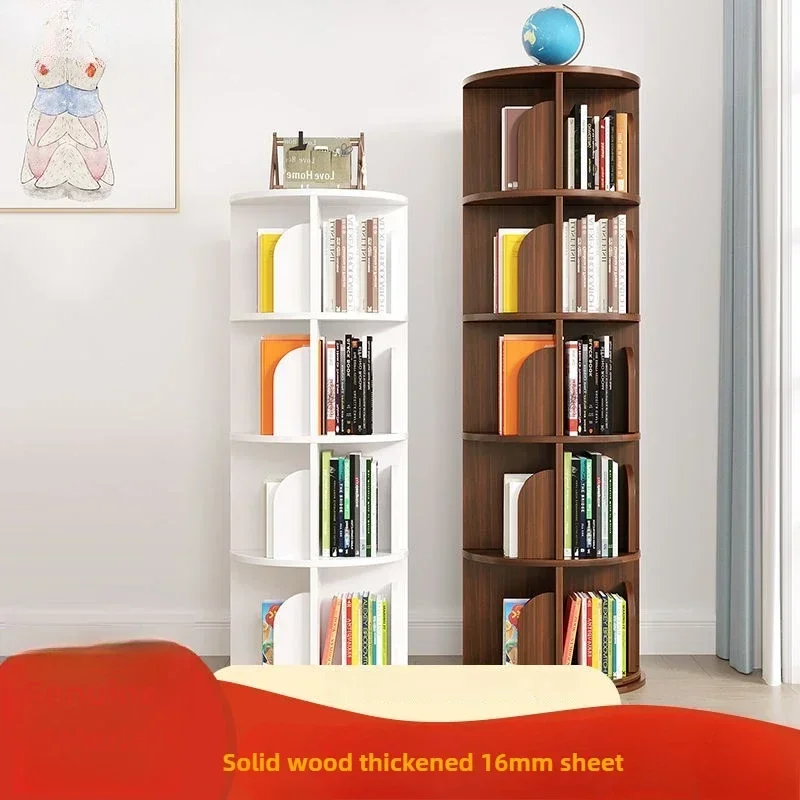 Bookshelf,Floor Standing Storage Rack,living Room Rotatable Storage Picture Book Rack,student Bedroom Storage Book Cabinet