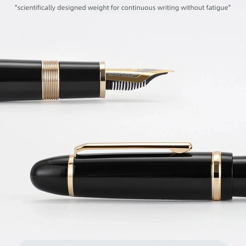 Limitowana edycja pióra wiecznego Jinhao X169 w matowej czerni, rozmiar 8 #   Pióro do kaligrafii z dużym piórem EF/F/M, artykuły piśmiennicze, artykuły biurowe, artykuły szkolne — zdjęcie produktu 6