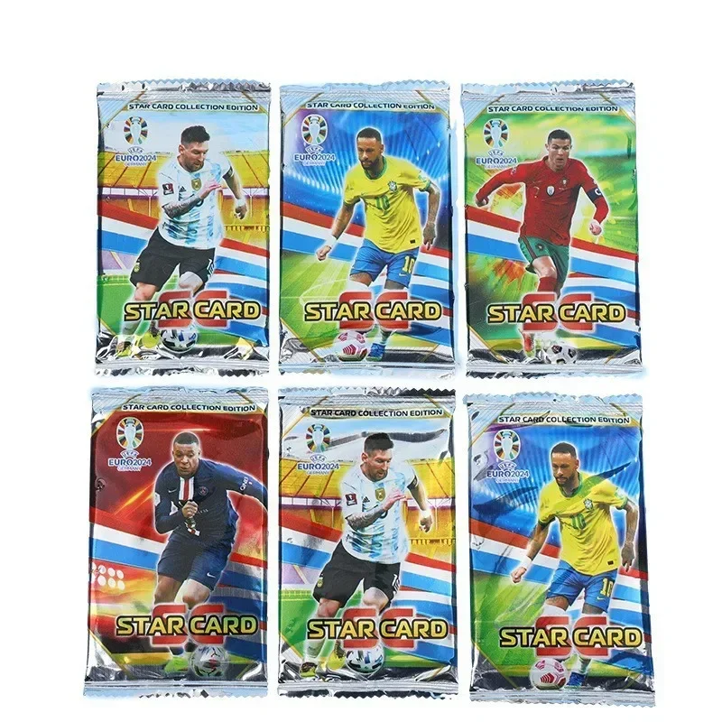 Hot 288pcs Football Card Stars World Stars Flash Card Collection 3D Football Card Album