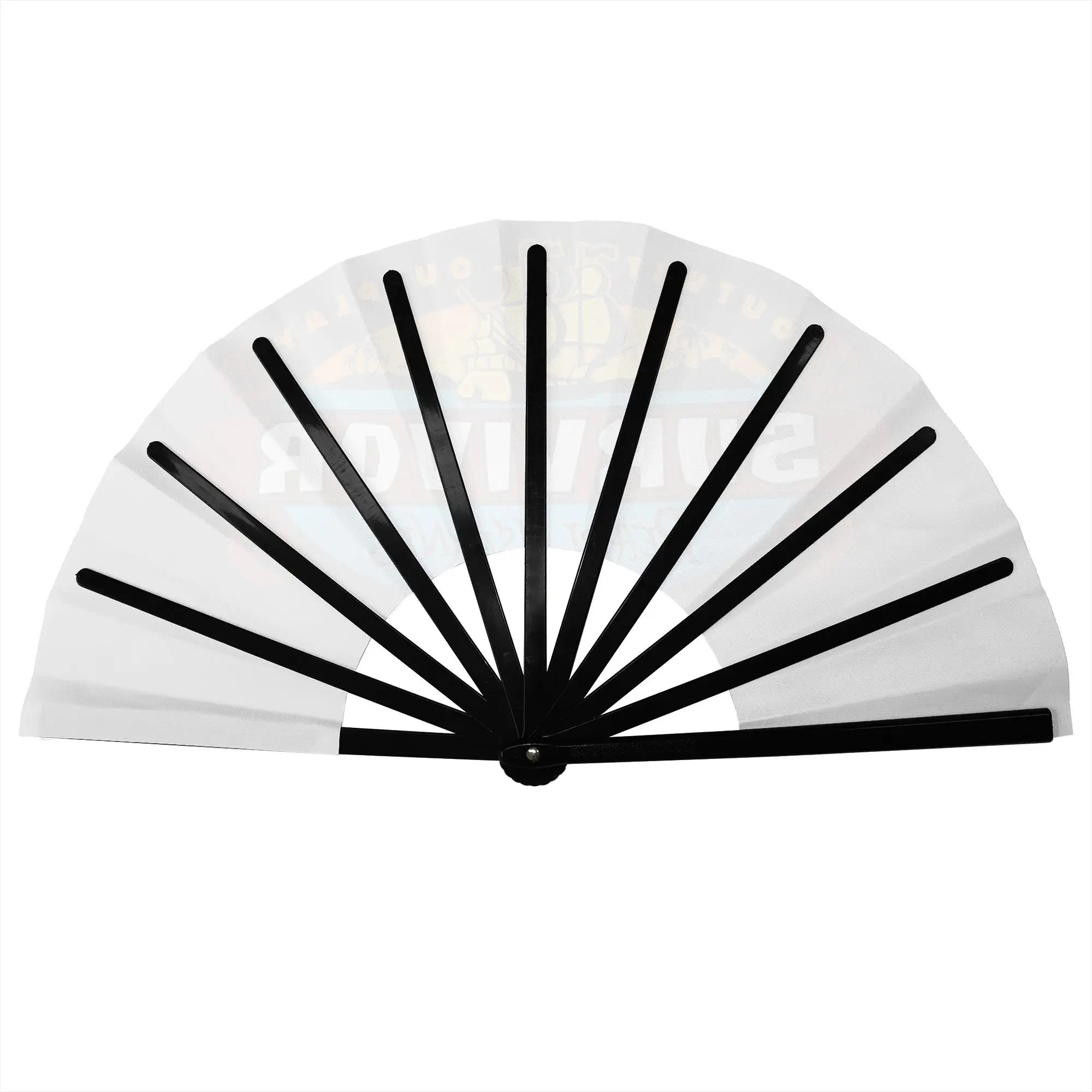 S-Survivors Pearl  Hand Fan Promotional Gift Event Souvenir Competitive Durable Folding Fans Novelty Bulk Pack Fan