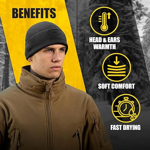 

Ветрозащитная теплая шапка в стиле милитари для зимних парадов