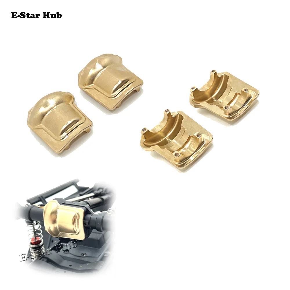 

Front Rear Axle Rear Covers for WLtoys 104006 104010 104020 104026 RC Car Brass Upgrade Accessories