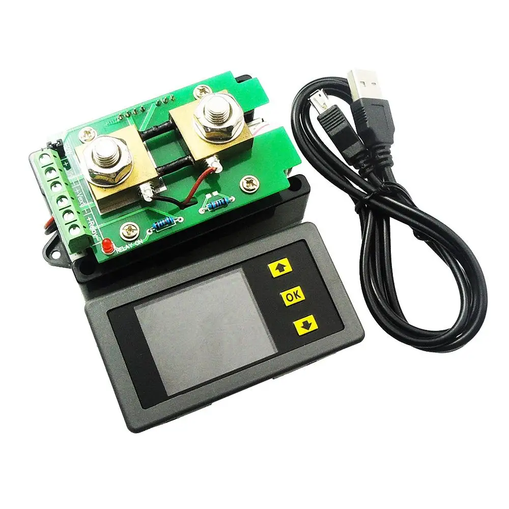 DC 120V 100A Wireless Digital LCD Display Digital Current Voltmeter Ammeter Power Energy Multimeter Panel Tester Meter Monitor