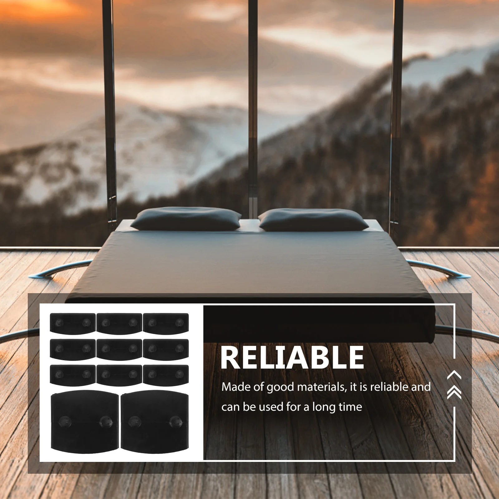 

36Pcs Bed Slat Connector Heavy Duty Plastic Replacement Buckles for Bed Frame Repair Furniture Hardware Accessories