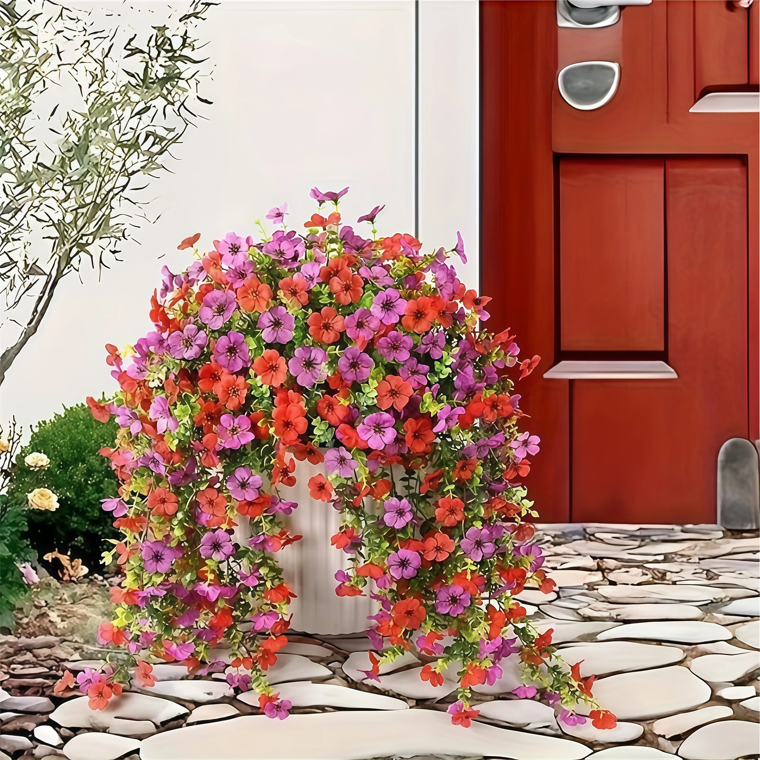 Artificial Eucalyptus Floral Vines 5
