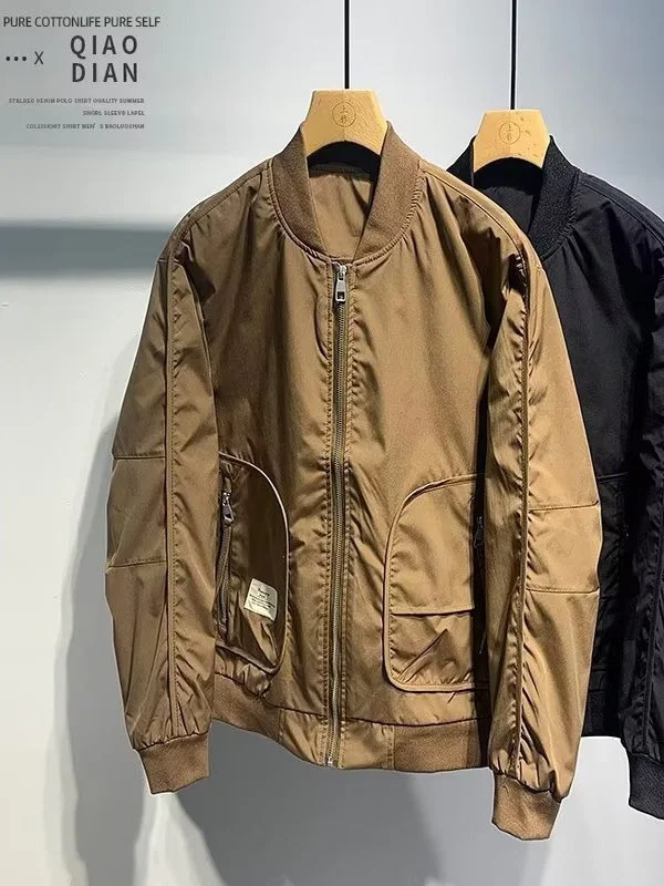 

Повседневная бейсбольная куртка, мужская модная рабочая одежда, верхняя одежда, осенняя новинка, модный корейский простой вариант, все китайский заказ