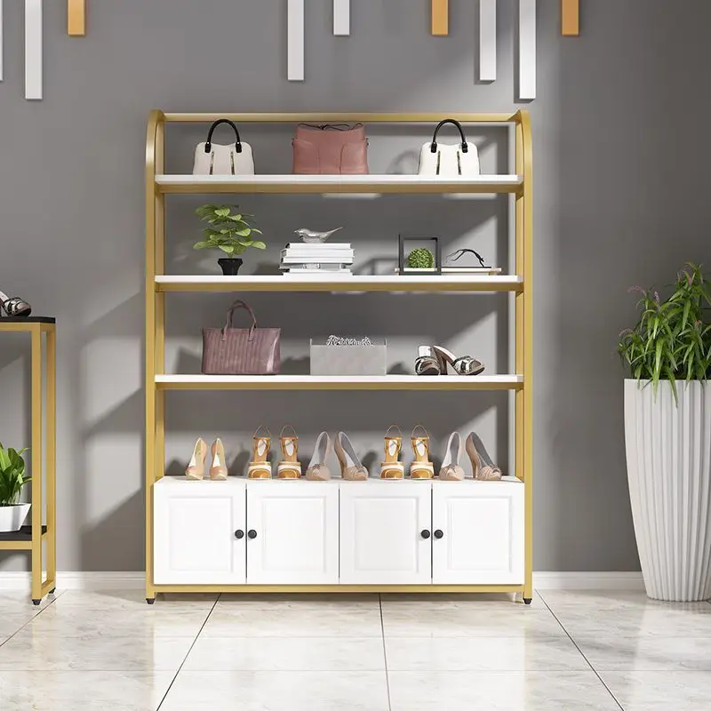 Shopping mall window multi-layer shoe rack display rack creative floor-to-ceiling shoe store shelf clothing store shoe cabinet