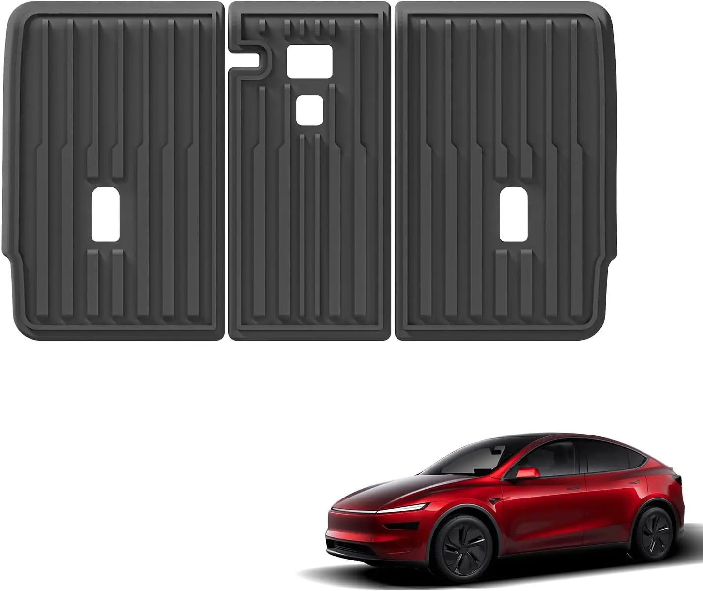 

Alfombrillas de respaldo para Tesla Modelo Y Juniper 2025-2026 (5 asientos), fundas de asiento trasero de elastómero