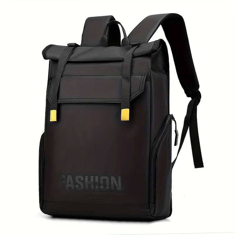 Męski plecak casualowy o dużej pojemności, rozszerzalny plecak na laptopa z wieloma przegródkami, wytrzymały czarny plecak do dojazdów do pracy.