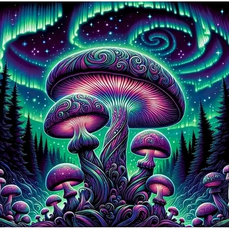 

GATYZTORY Diamond Embroidery Mushroom House Landscape DIY Suitable For Beginners Painting New Arrival Holiday Gifts