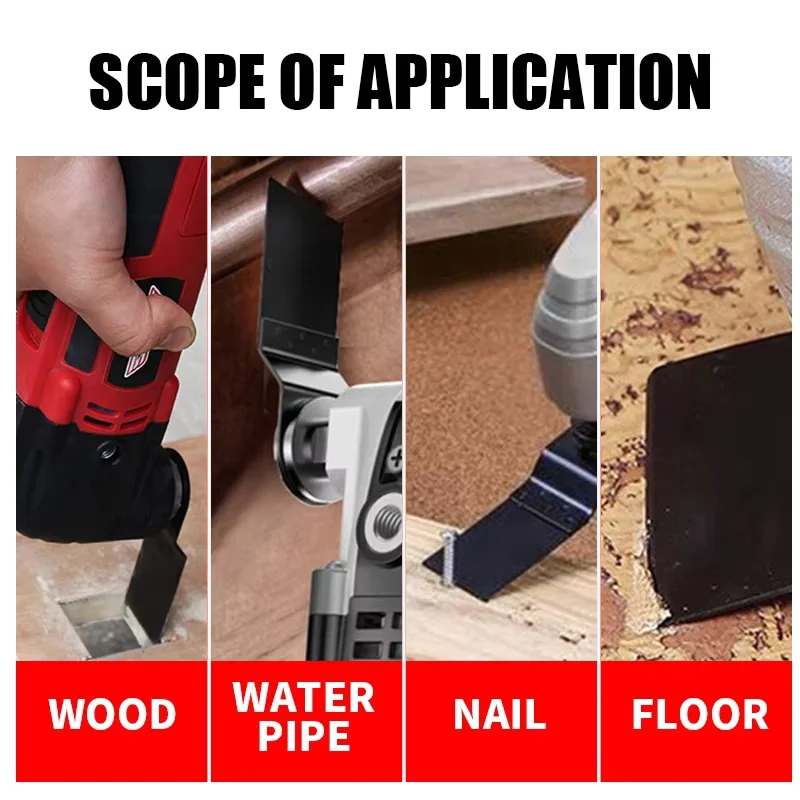 10Pcs 35/45/65mm Universal Saw Blade Multi Function HCS Oscillating Cutter Blades For Woodworking DIY Renovator Power Tools