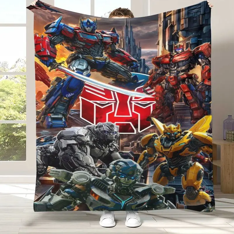 Autobots Transformers Optimus Prime Flannel Throw Blanket,Cozy Warm Blanket for Bed,Sofa,Living Room,Picnic,Camping,Home Decor