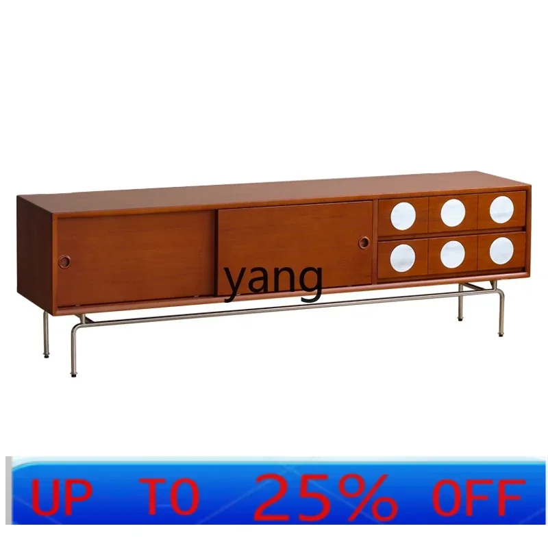 

LH solid wood retro design living room home storage storage cabinet