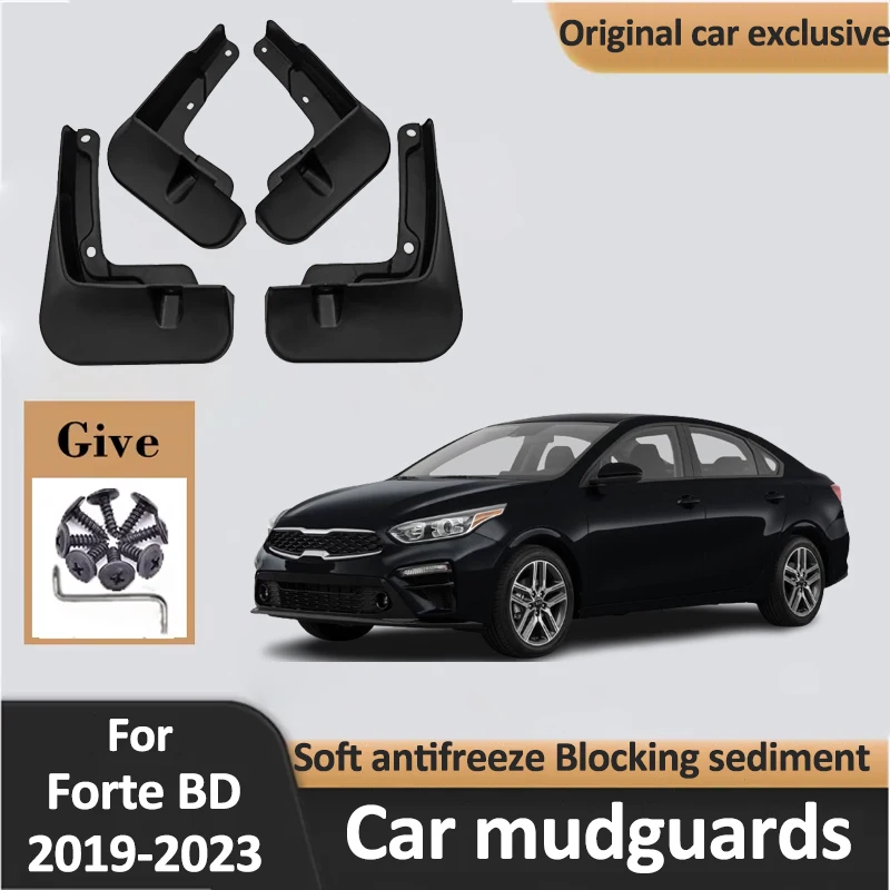 

Car Front Rear Mud Flap Mudguards Splash Guards For Kia Forte BD Cerato K3 2019-2023 2020 2021 2022 Cars Accessories Body Kit