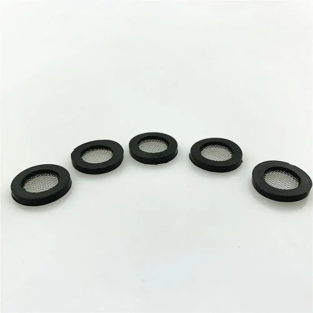 2027 for-50pcs Corrugated hose inlet pipe rubber gasket 4/6 points 304 stainless steel rubber gasket with filter washer