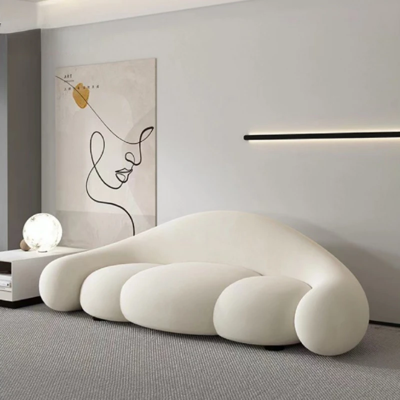 Light Luxury and Simple Modern Small Unit Create Curved Personalized Sofa