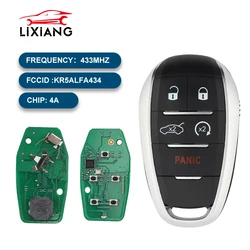 LIXIANG KR5ALFA434, A2C97635100 433MHz 4A Chip Remote Keyless Smart Key Fob for Alfa Romeo Giulia Stelvio 2017-2020
