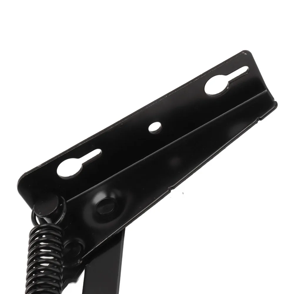 2pcs Durable Black Spring Hinges Foldable Adjustable Bench Seat Hinge Cabinet Door Hinge Cabinet Doors