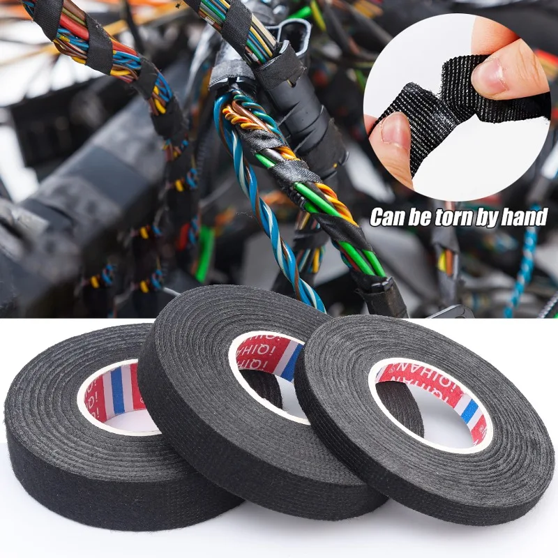 Car Wiring Harness Protective Tape Waterproof and Sound Insulating Wire Tapes Electrical Insulating Cloth Based Tape for Car