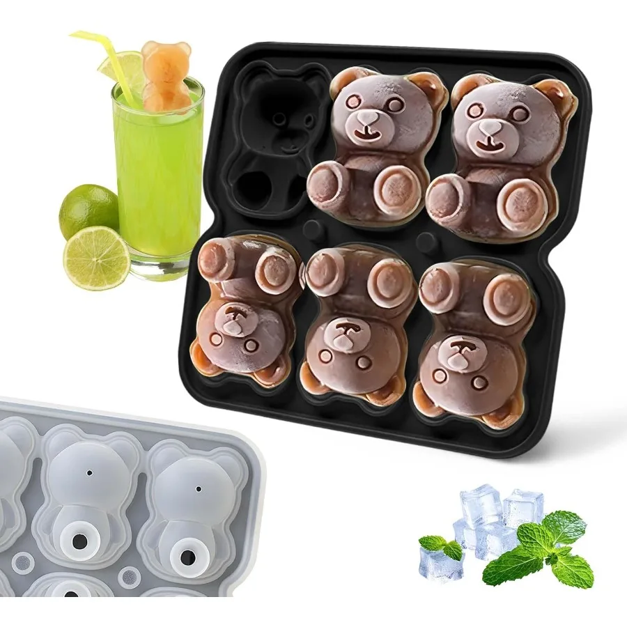 3D Bear Ice Cube Mo…