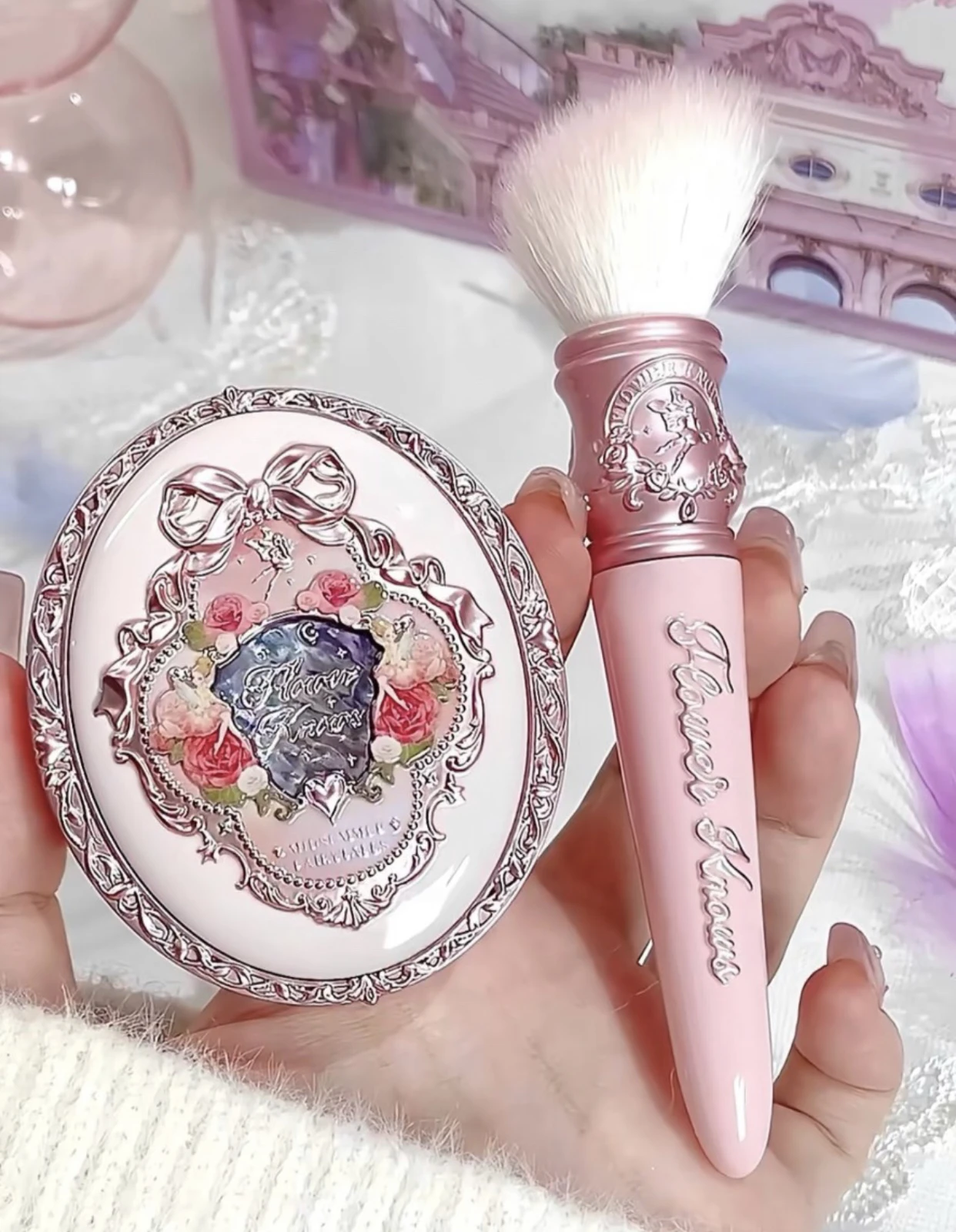 

Flower Knows Series Embossed Blush velvet Long Lasting Waterproof Matte Blusher Face Makeup