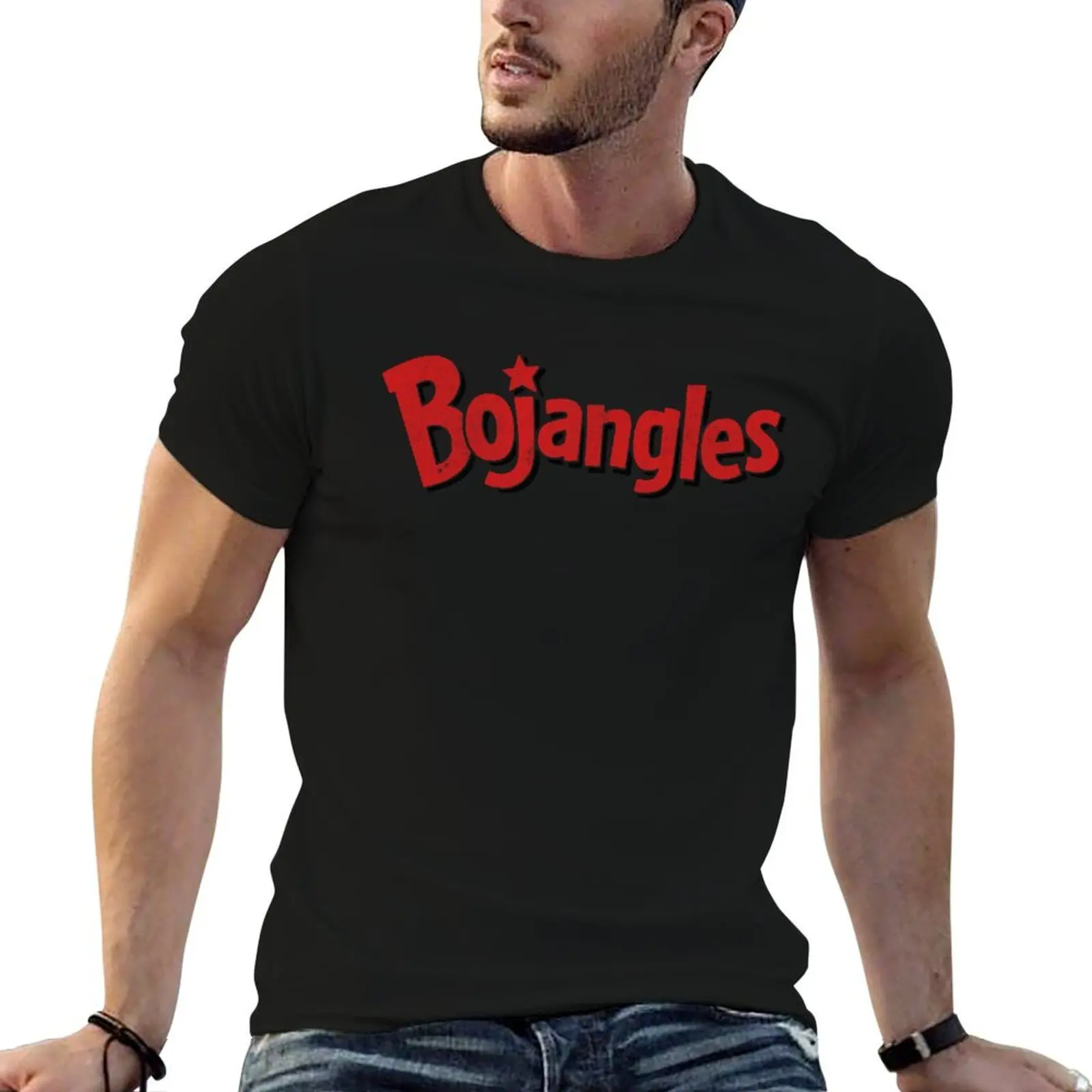 

Bojangles - Vintage Faded Texture Logo T-Shirt t shirts for man graphic tees man t shirt graphic T-Shirt