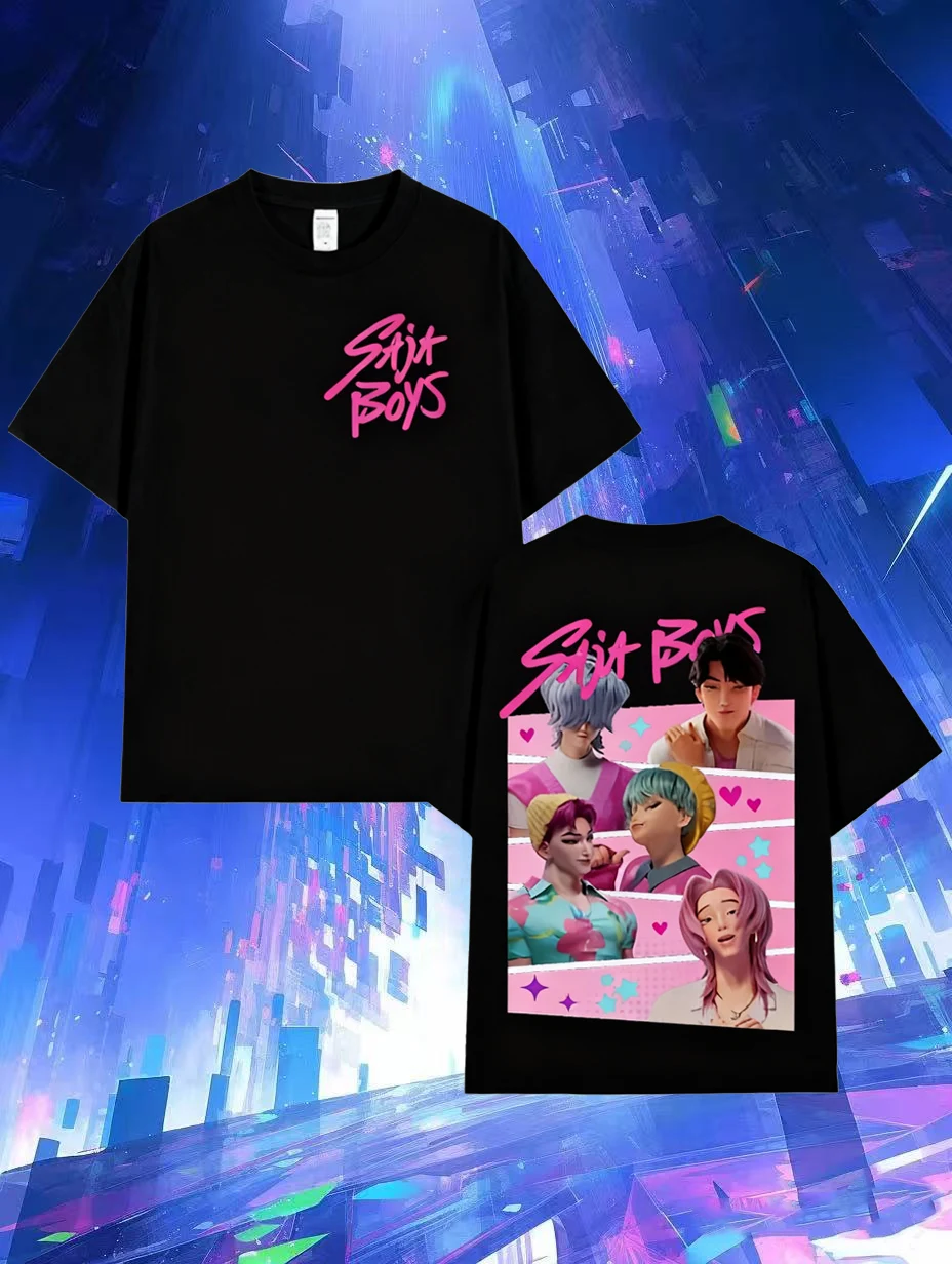 

Лидер продаж, футболки K-pop Saja Boy, охотник на демонов, товары из фильма, футболка, модная футболка для отдыха, восстановление древних способов