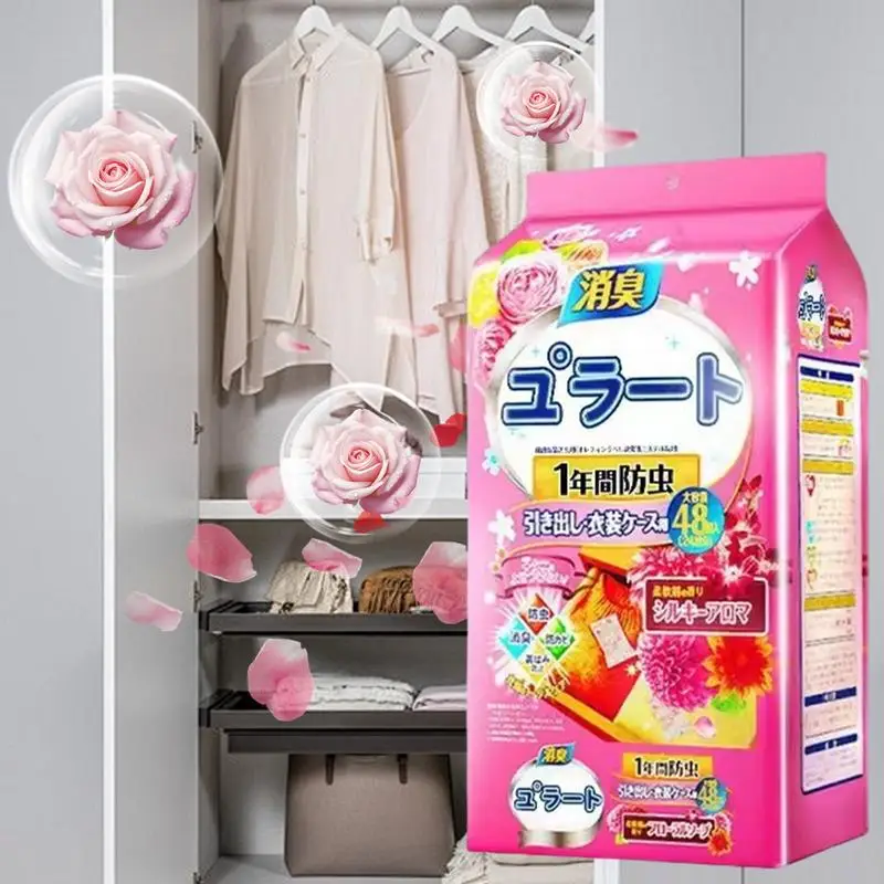 48Pcs Wardrobe Deod… - image