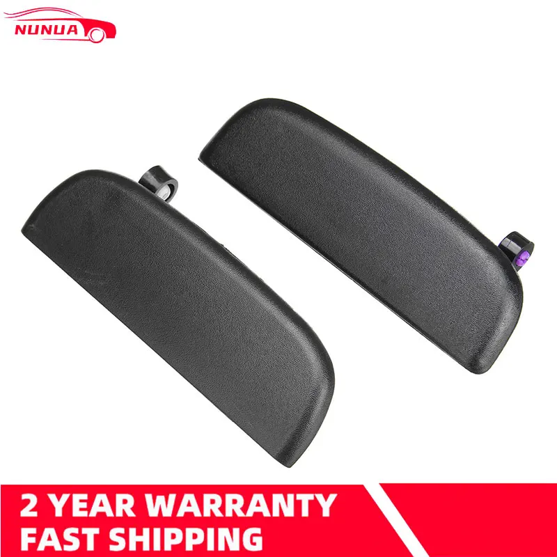 Lot De 2 Poignées Porte Extérieure Noires Pour Suzuki Alto – Avant/Arrière Gauche + Droite, Bouton Ouverture Solide