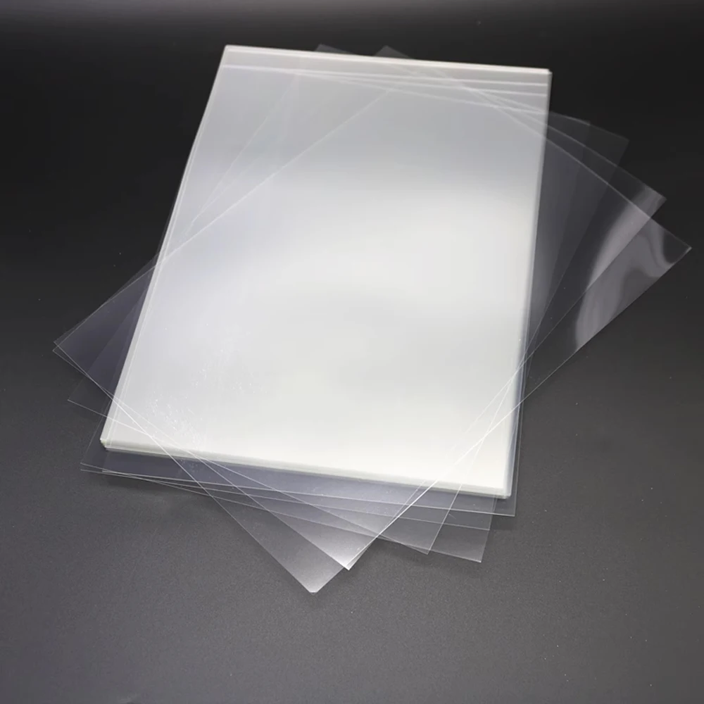 20Pcs A4 Inkjet Printing Transparent Film for Silk Screen Printing Stencil Paper for Crafting Projector Slide 4.5mil 100% Clear