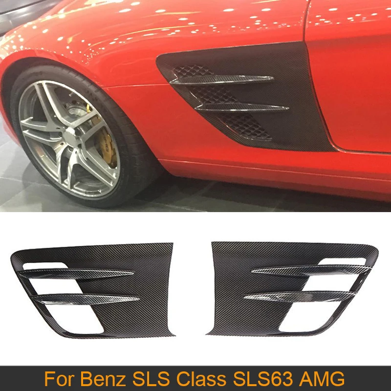 

Накладка на крыло автомобиля для Mercedes-Benz SLS Class SLS63 AMG 2010-2013, украшения из углеродного волокна, накладка