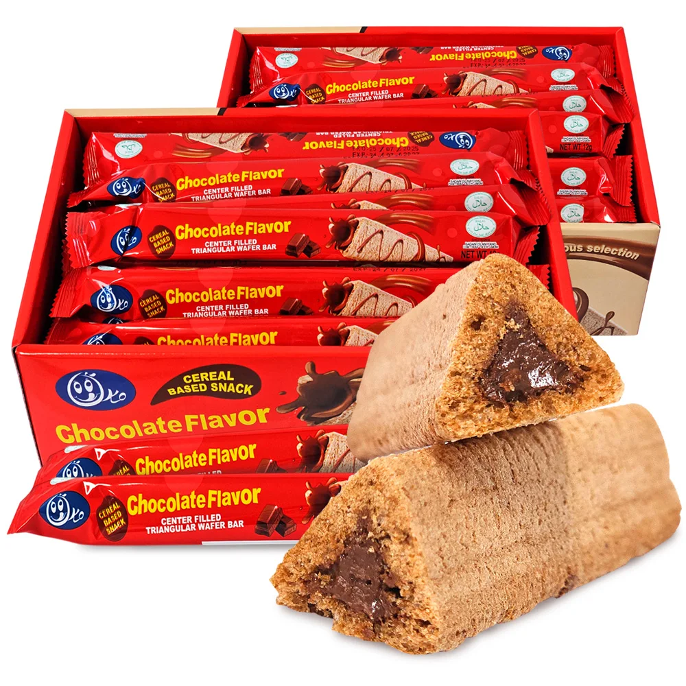 Obleas con sabor a Chocolate Oco Toborone, aperitivos y galletas, 2 cajas (60 unidades)