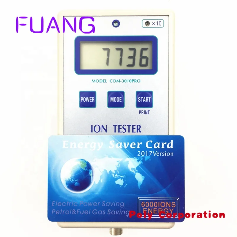 

Custom 6000-8000 Negative ions FIR fuel Saver Card Ion Energy Electric Power Saving Card