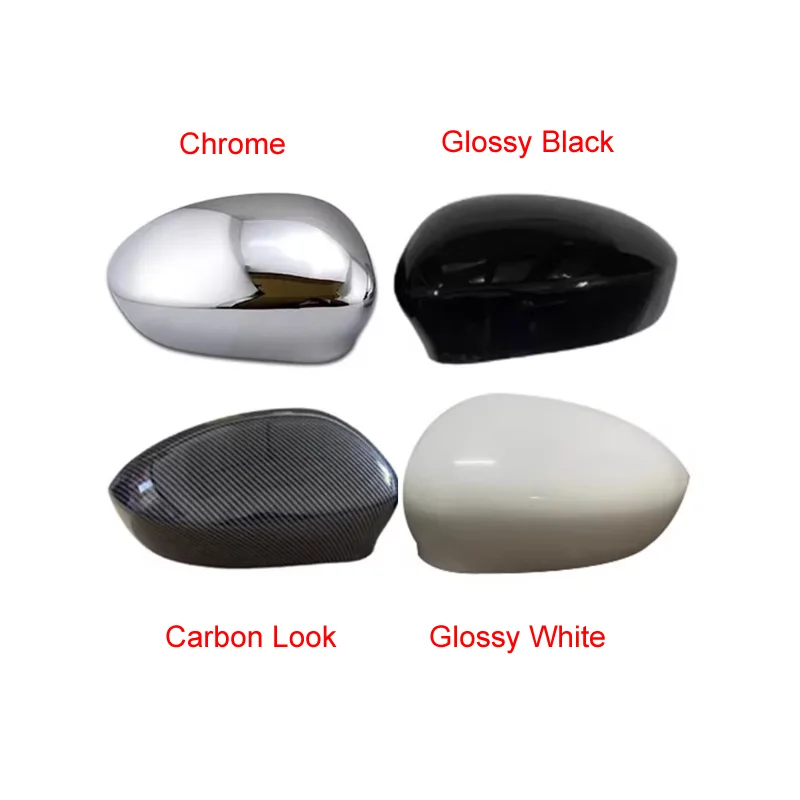 

2X Car Side Mirror Cover Rearview Caps For Fiat 500 500C Abarth 2007-2023 Rear View Cap Replacement Case Shell Auto Accessories