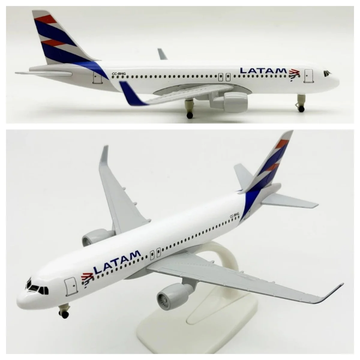 

20CM Diecast Metal Alloy Airplane Model Toy For A320 Latam Airlines of Chile Aircraft Plane with Landing Gears Toy For Collectio