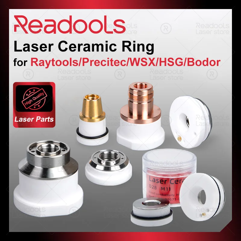 Laser Ceramic Ring D28 M11 D32 M14 D31 M15 D13 M5 Ceramic Nozzle Holder for 3D Raytools D19.5 M8 Boci D41 M11 Precitec KTX KTXB