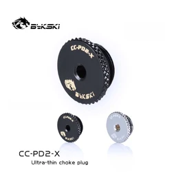 Bykski CC-PD2-X, 2mm g1/4 'dünne pc kühlung stecker sechseck, wasser kühlung teile schwarz/silber