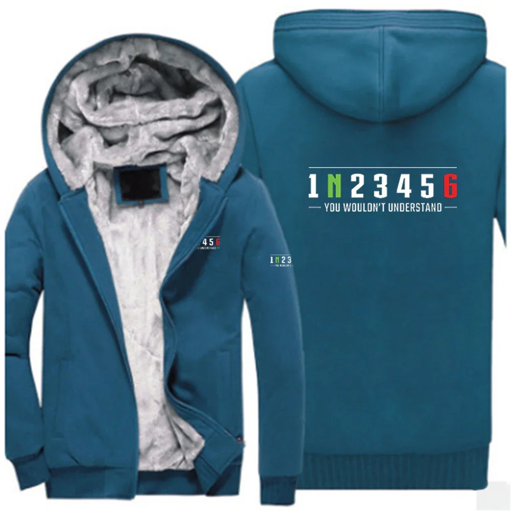 Sudadera con capucha y estampado para hombre, ropa de calle gruesa y cálida con estampado de motociclista, Jersey de invierno, novedad de 2023, 1n23456