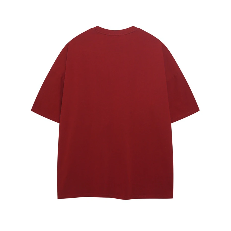 Patch Embroidery T Shirt Mens Hip Hop Y2k Casual Tees Tops Men Harajuku Vintage Short Sleeve T-Shirts