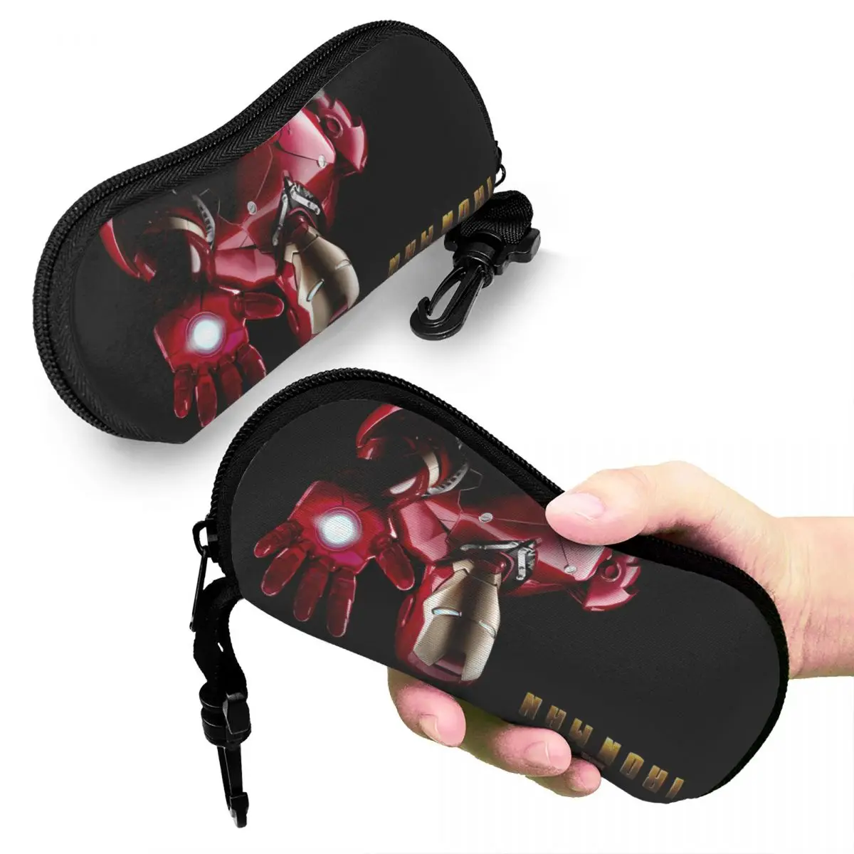 Iron Man Cartoon Comics Glasses Case Portable Super Hero Sunglasses Box Charming Sunglasses Box