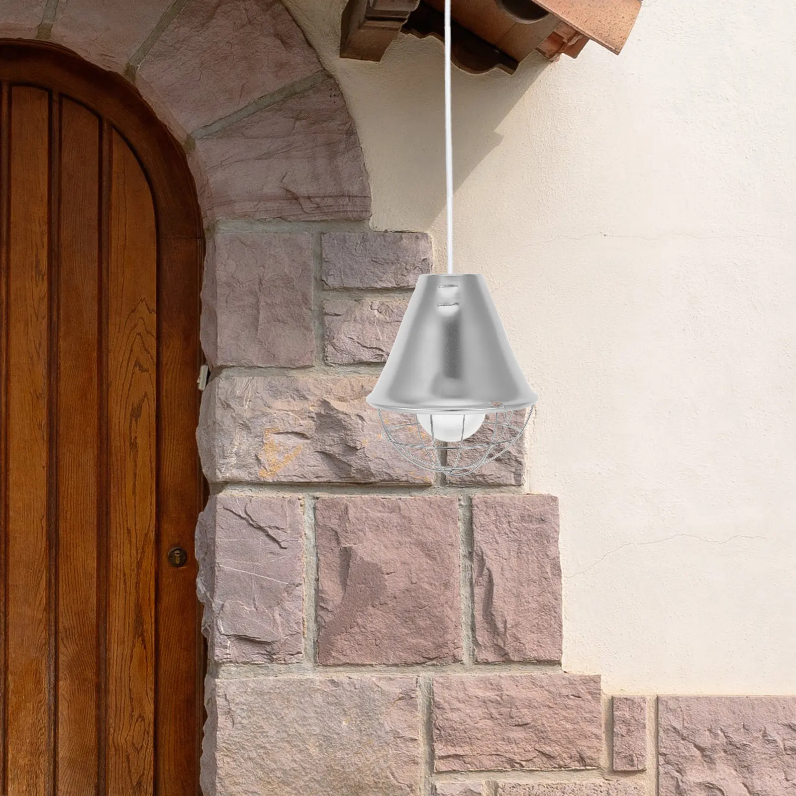 Industrial Light Shade Cover of Lamp Aluminum Lampshade Anti-fall Alloy Aisle Bulb