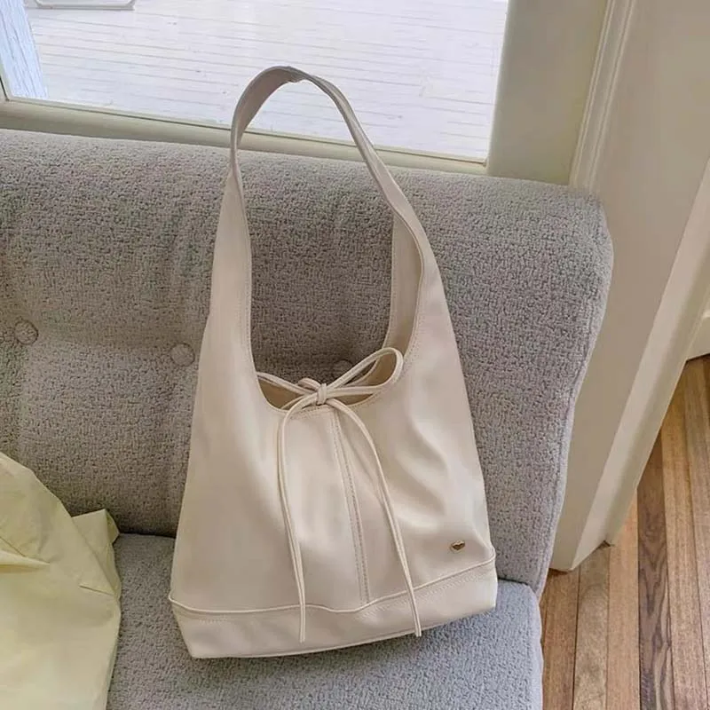 

Factory direct sale korea new shoulder bag bow large capacity tote bag fashion versatile armpit bag women