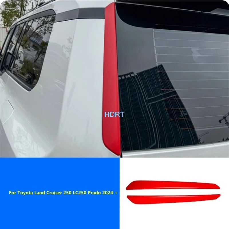 

Fit For Toyota Land Cruiser 250 LC250 Prado 2024 + Car Styling Tail Door D Pillar Rear Window Glass Side Column Trim Accessories
