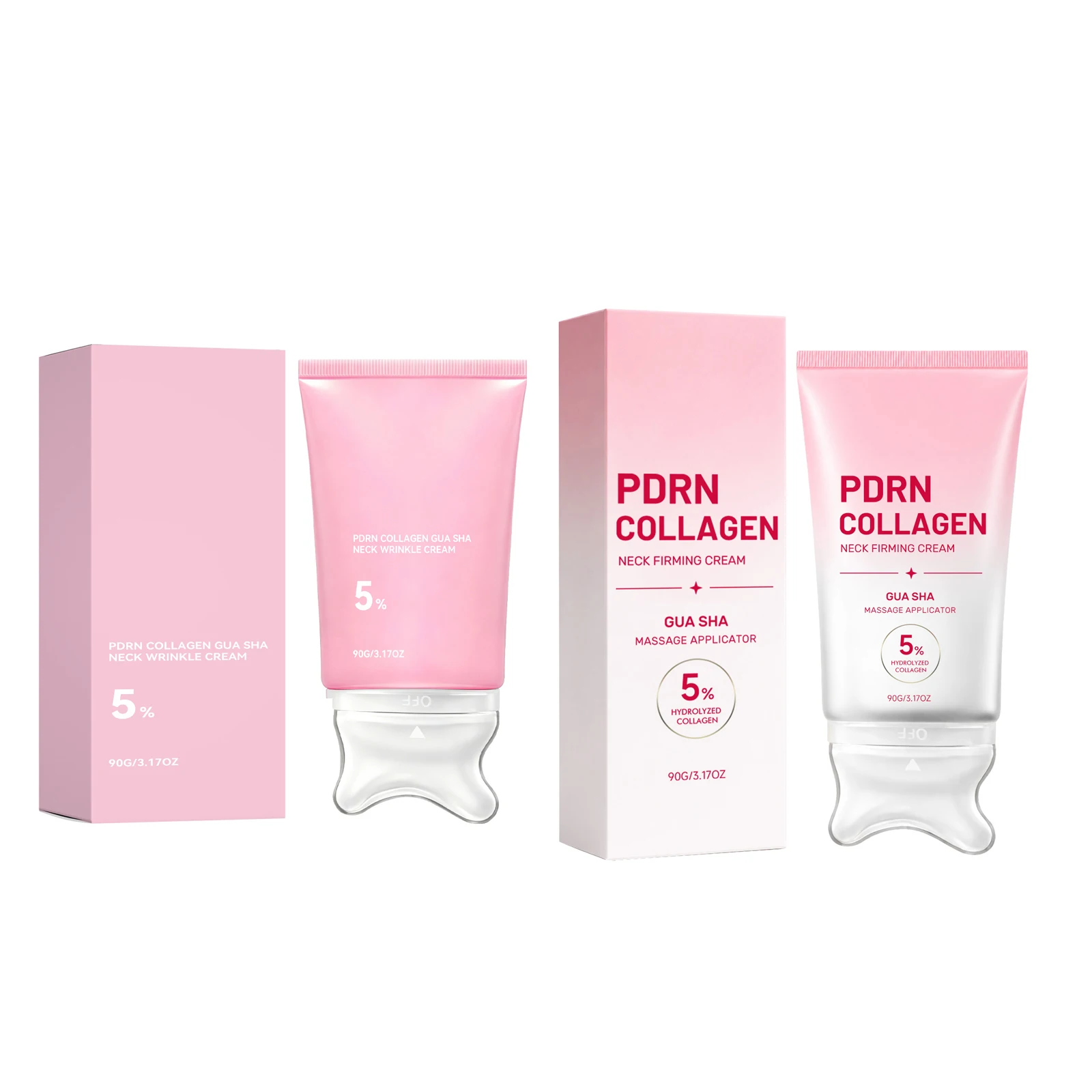 Instant Lifting Neck Gua Sha Cream PDRN Collagen Brighten Anti-Wrinkle Sculpting Double Chin Contour Firming Neck Jawline Cream